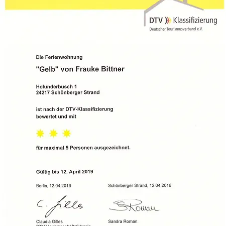 Ferienwohnung-gelb Apartment Schonberger Strand
